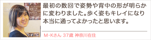 M/Kさん　37歳　神奈川在住